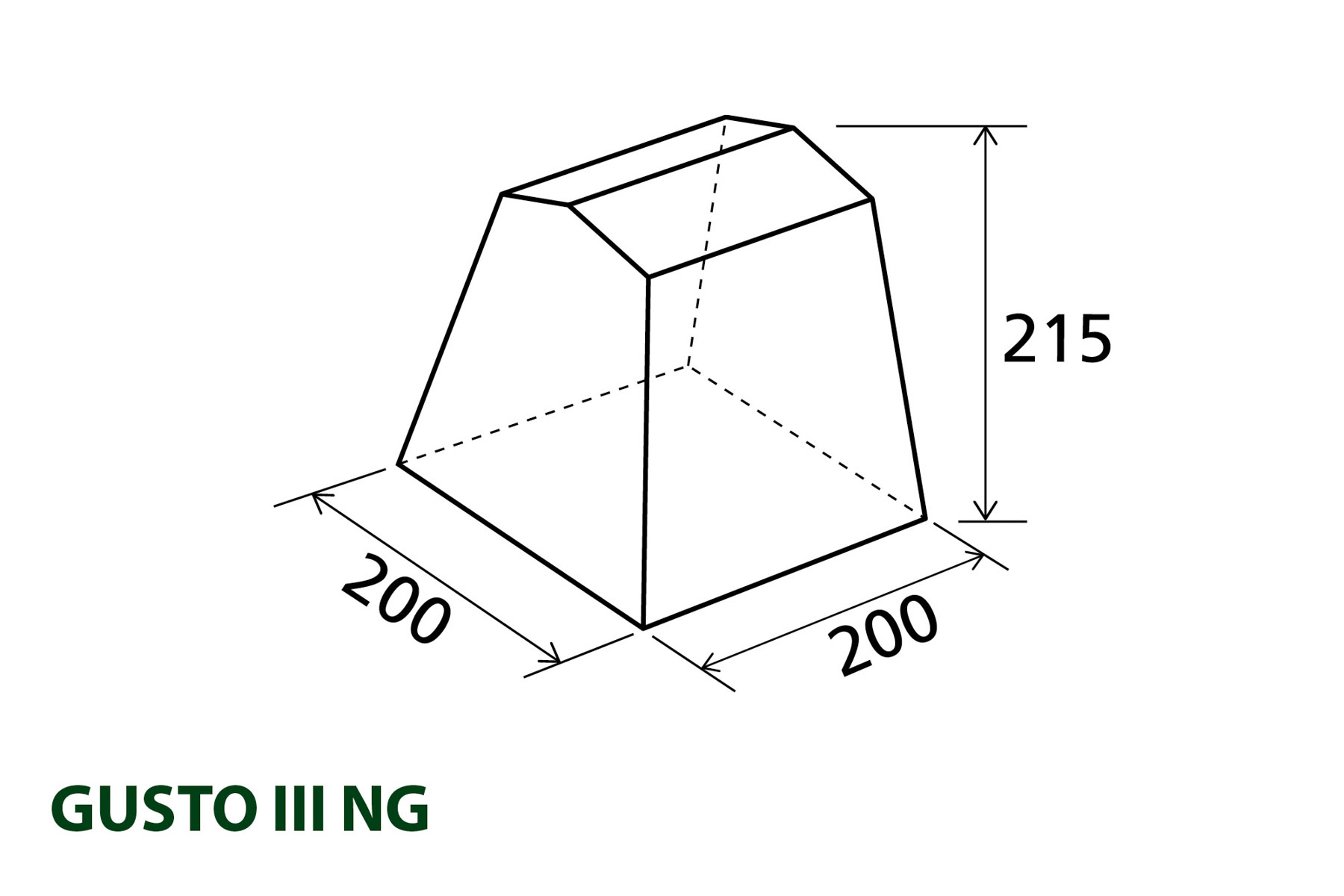 GUSTO 3NG Tenda Cucina 200x200 Grigio-Brunner - immagine 3