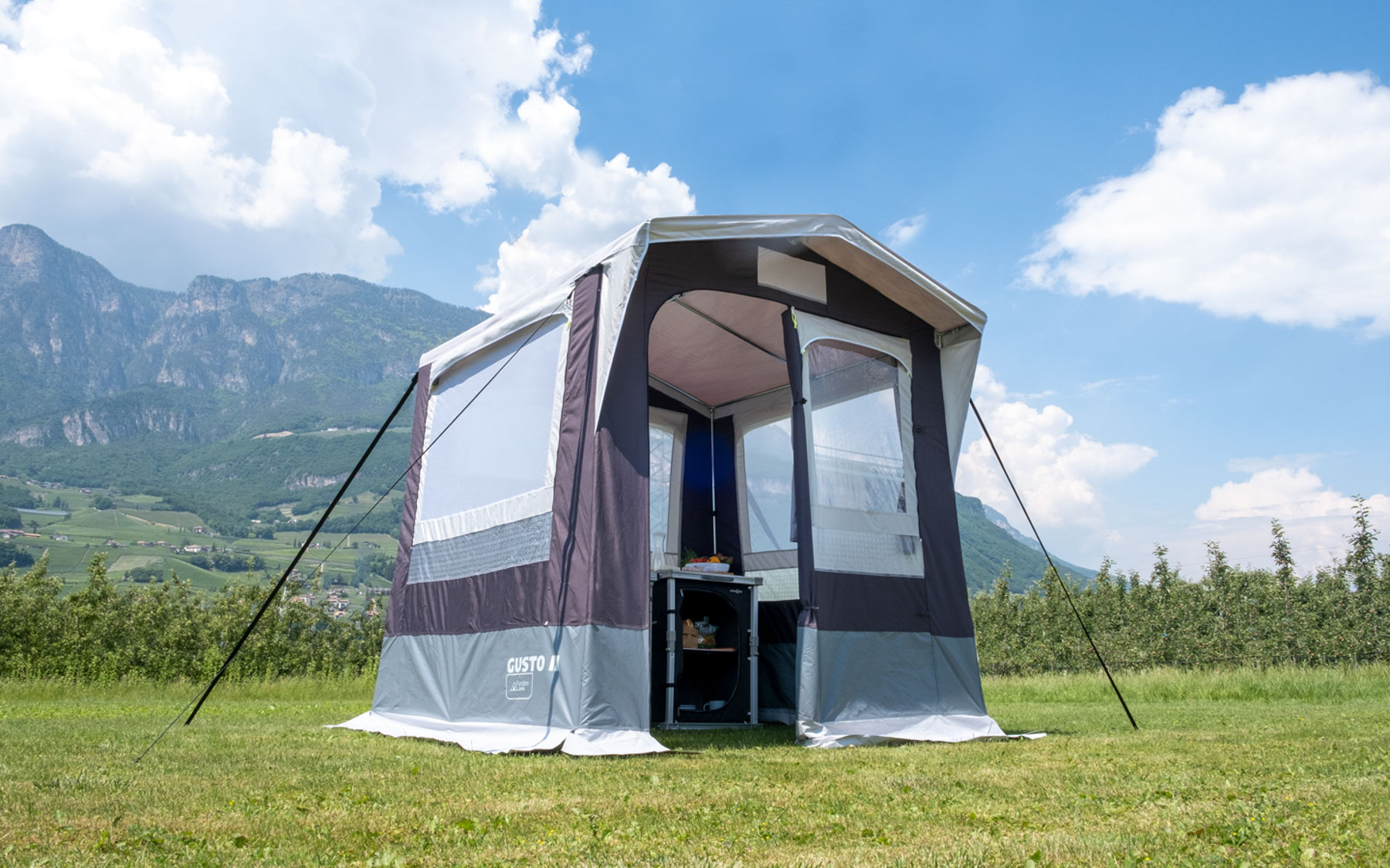 GUSTO 3NG Tenda Cucina 200x200 Grigio-Brunner - immagine 10