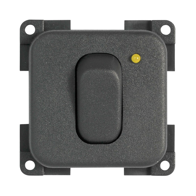 INTERRUTTORE 12V+Led (colore Grigio)