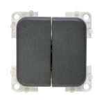 INTERRUTTORE UNIPOLARE DOPPIO (colore Marrone)