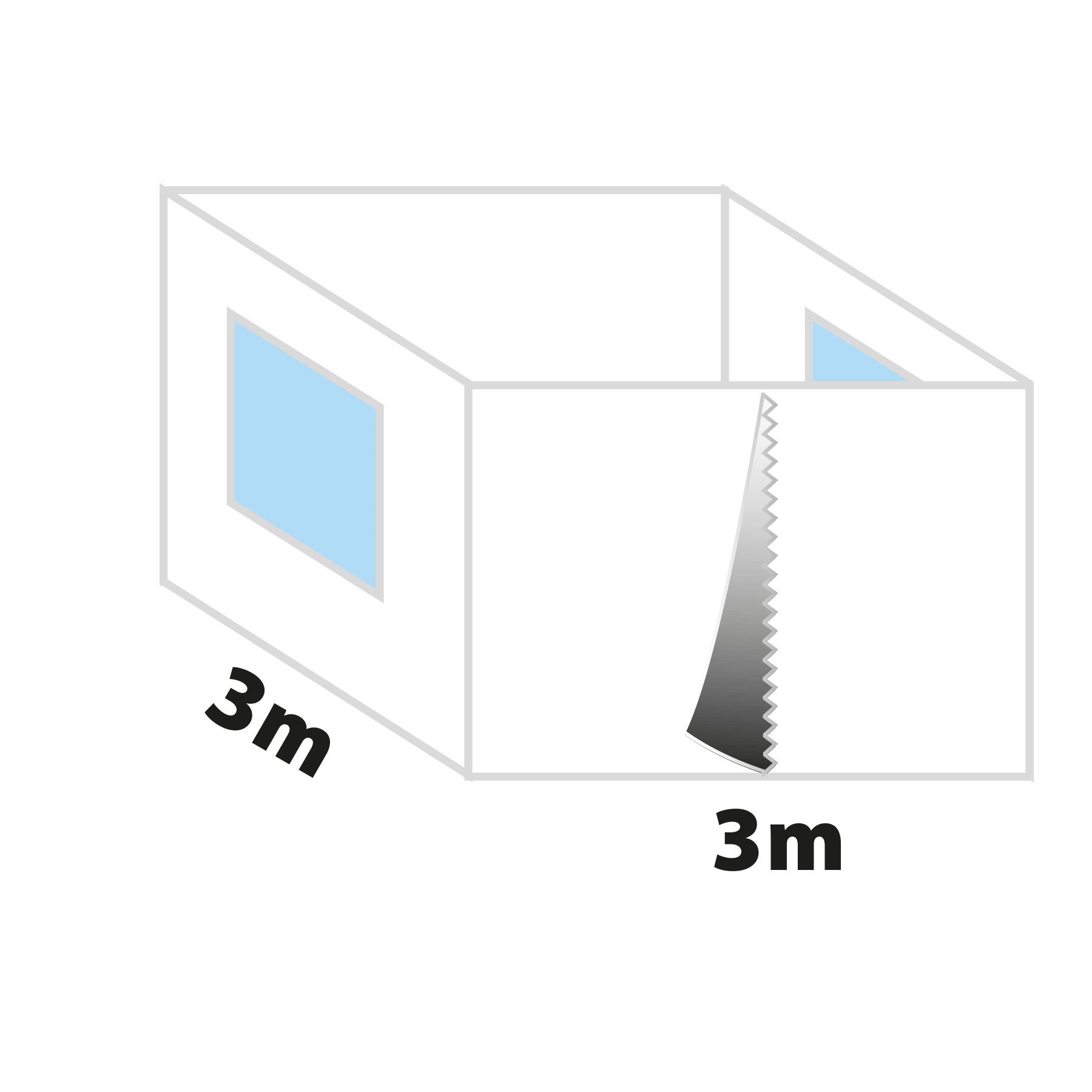 PARETI ZEBO' ENJOY 2.0/PRO per gazebo 3x3 m-Brunner - immagine 2