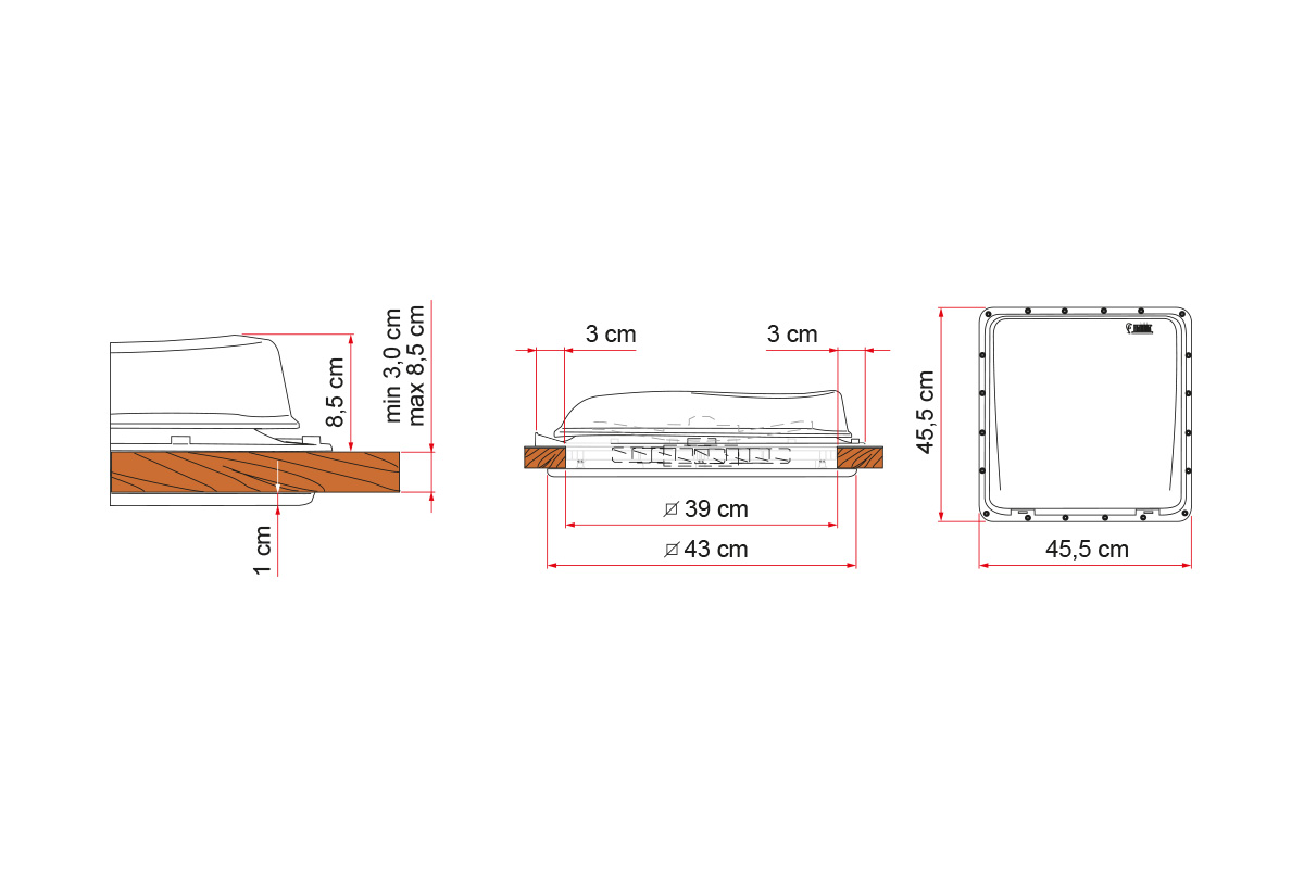 VENT 40X40 CRYSTAL oblò-Fiamma - immagine 3