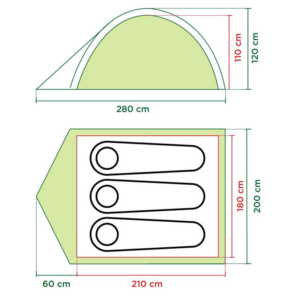 Tenda Igloo Coleman DARWIN 3 - immagine 2