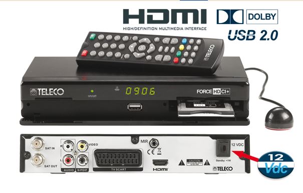 FORCE 3 HD-Teleco-Decoder Satellitare