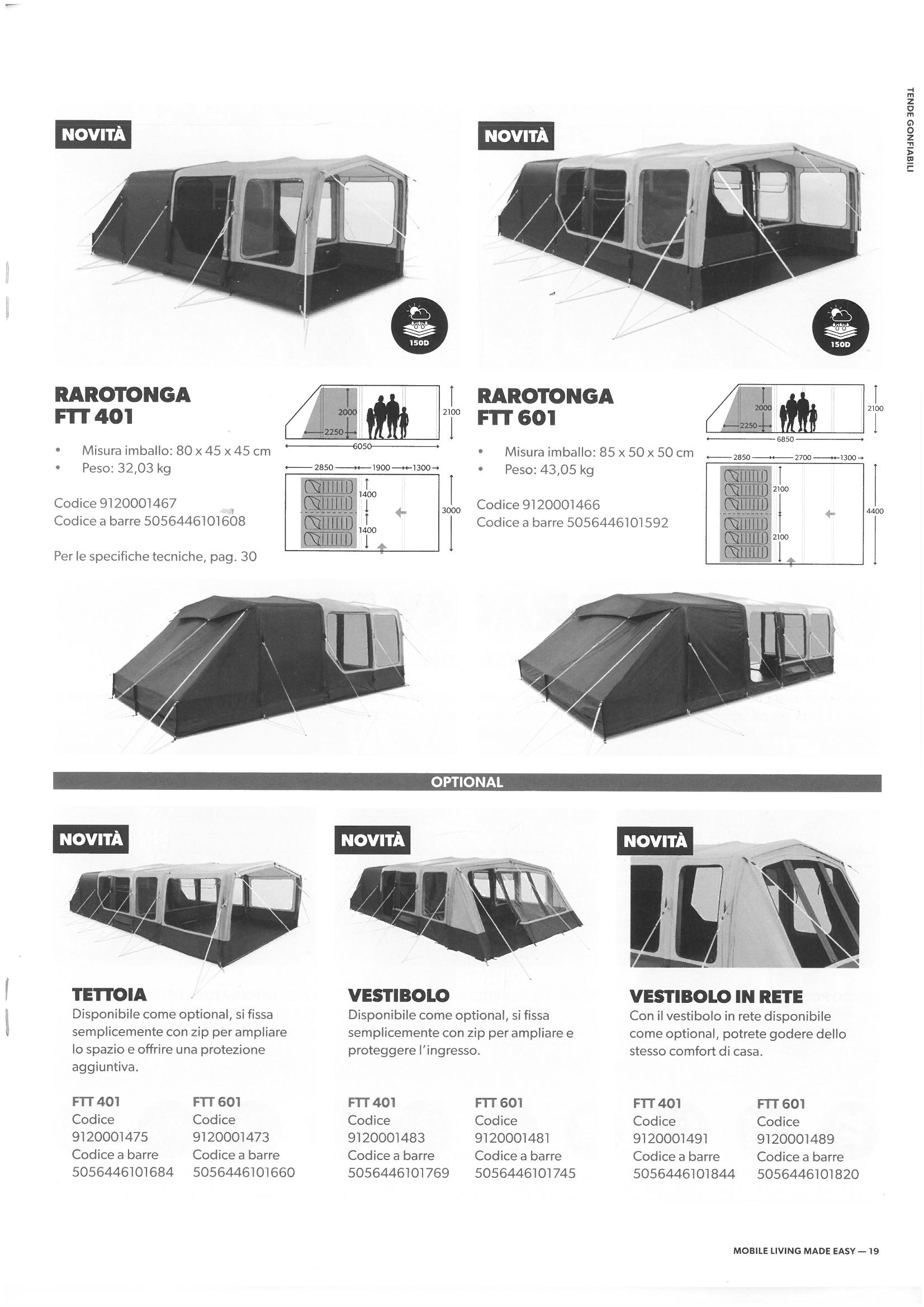 Tenda Gonfiabile Dometic RAROTONGA FTT 401- REDUX - immagine 4