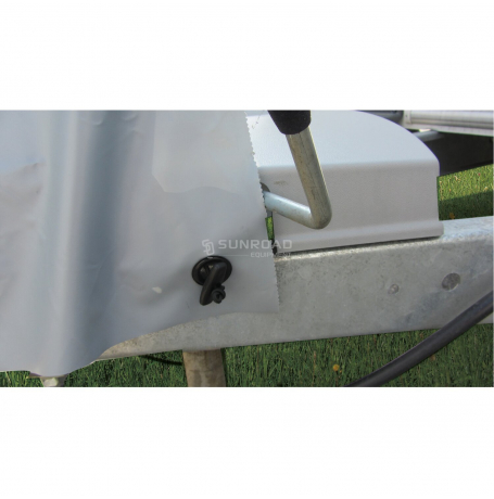 Copertura Per Timone I 90 X 60 Cm I Impermeabile I Copertura Del Timone Per Rimorchi Roulotte I Bordo Bianco Neon I Telone Camion I Copertura Universale Per Gancio Di Traino